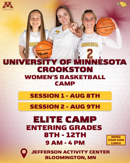 Univ. of Minnesota Crookston - Women's Basketball flyer
